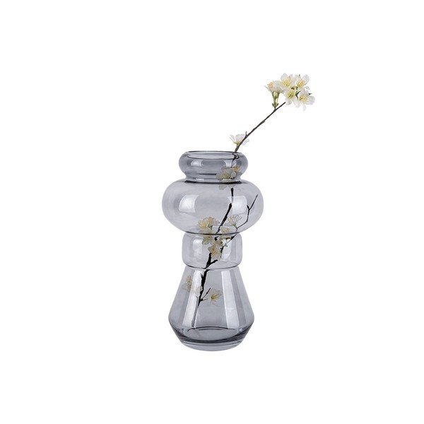 Siva steklena vaza PT LIVING Morgana, višina 35 cm-image-2