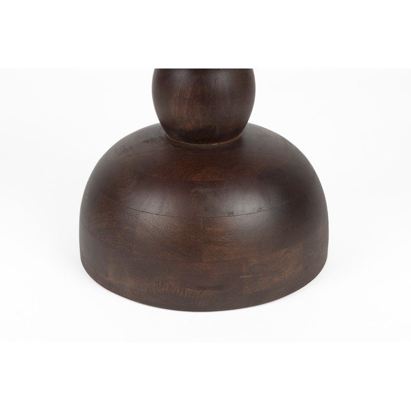 Okrogla stranska mizica iz masivnega manga ø 30 cm Izzy – White Label-image-2