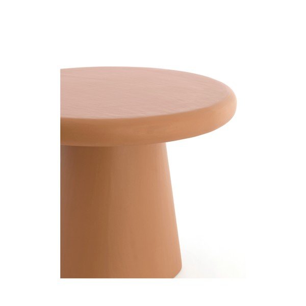 Okrogla klubska mizica v barvi terakote ø 60 cm Kulona – Light & Living-image-4