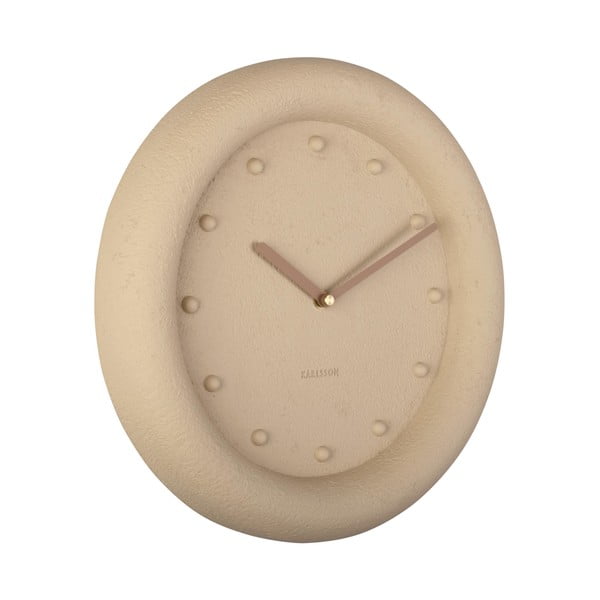 Bež stenska ura Karlsson Petra, ø 30 cm-image-2