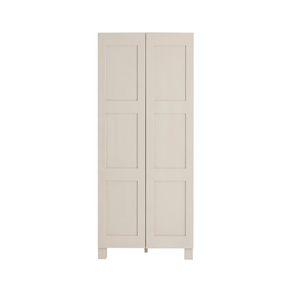 Sivo-bež stenska garderobna omara iz MDF plošč 80x190x61 cm Ben – Ellos Home-image-4