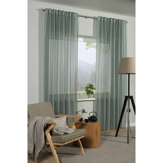 Zelena prosojna zavesa 135x245 cm Zen Silence – Gardinia