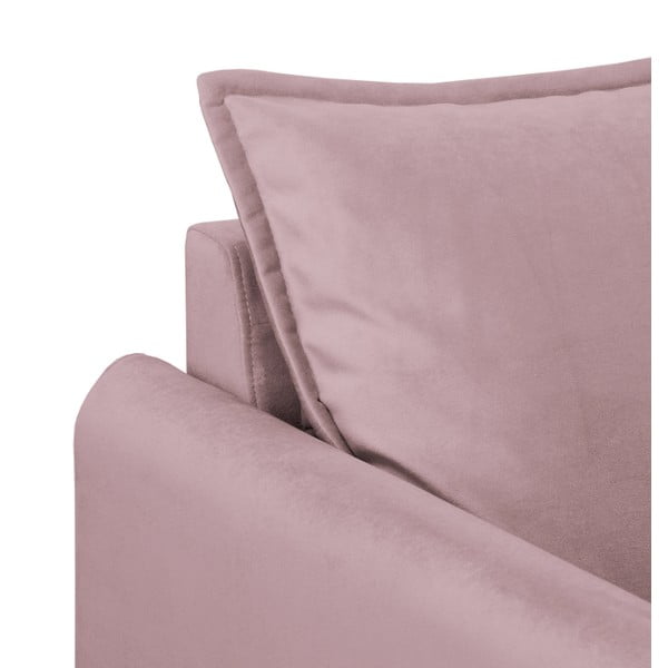 Svetlo vijoličen žameten fotelj Juli – Ropez-image-4