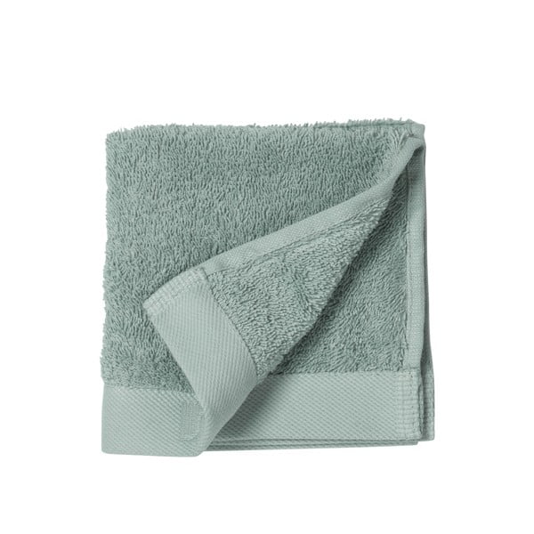 Zelena frotirasta bombažna brisača Södahl Leaf, 30 x 30 cm-image-2