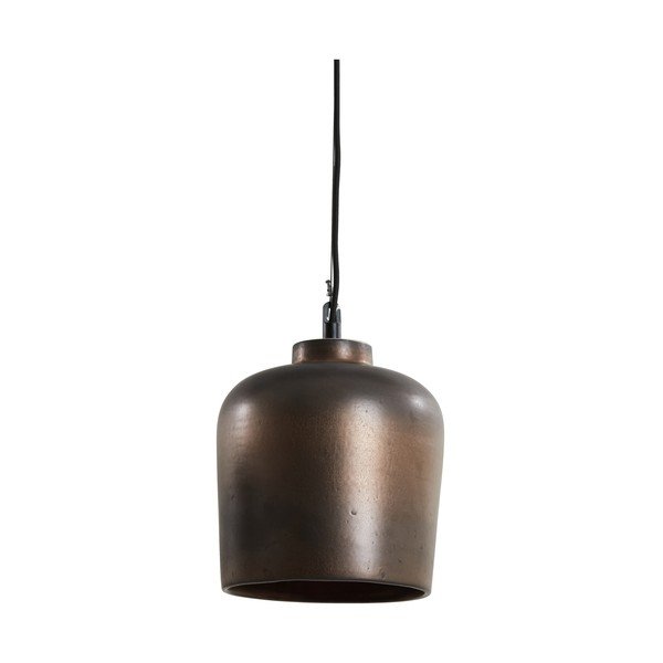 Viseča svetilka v bronasti barvi s keramičnim senčilom ø 22,5 cm Dena – Light & Living