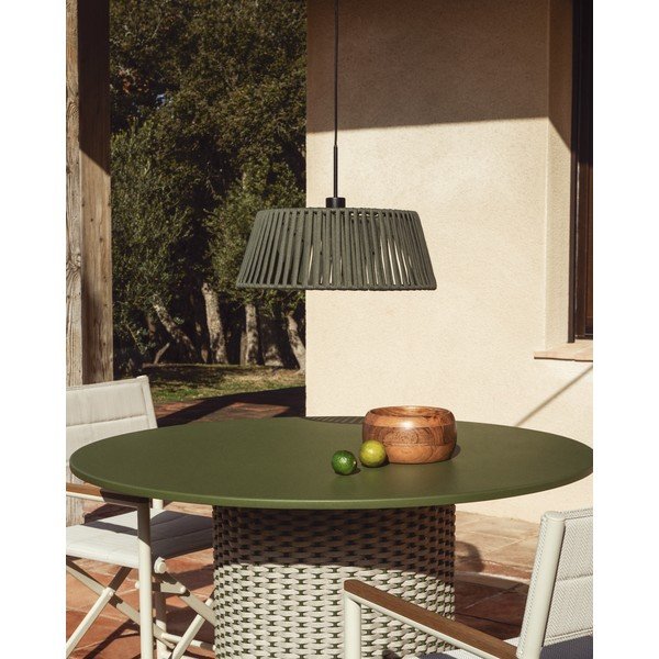 Kaki zeleno kovinsko senčilo ø 46 cm Aldet – Kave Home-image-1