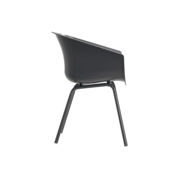 Temno sivi plastični vrtni stoli v kompletu 2 ks Amalia Alu Rondo – Hartman-image-3