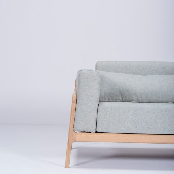 Modro-siv kavč s hrastovo strukturo Gazzda Fawn, 180 cm-image-3