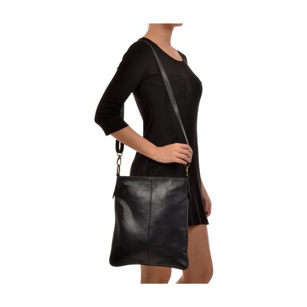 Črna usnjena torbica Mangotti Pasca-image-4