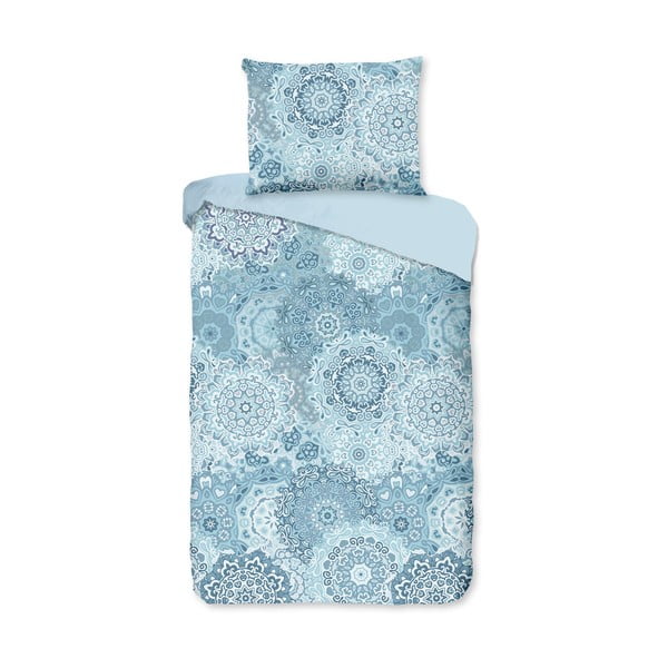Modra bombažna posteljnina Bonami Selection Mandala, 160 x 220 cm