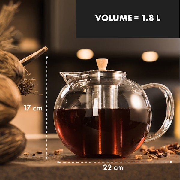 Stekleni čajnik Klarstein Sencha, 1,8 l-image-1