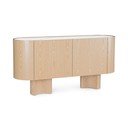 Komoda v hrastovem dekorju v svetli naravni barvi 160x80,5x45,5 cm Otilia – Bizzotto