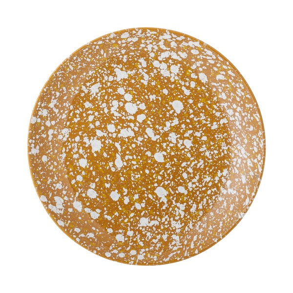 Oranžno-bel lončen krožnik Bloomingville Carmel, ø 26 cm