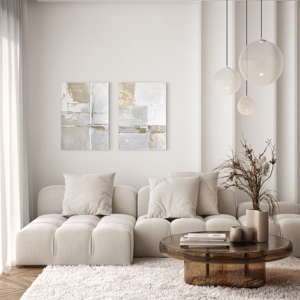 Slike z elementi ročne poslikave v kompletu 2 ks 50x70 cm Sail – Styler-image-2