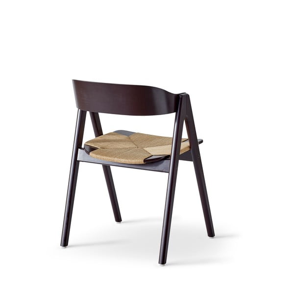 Jedilni stol iz črnega bukovega lesa s sedežem iz ratana Findahl by Hammel Mette-image-3