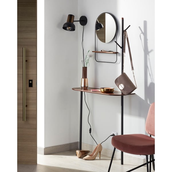 Črna stenska svetilka Kave Home Amina-image-2