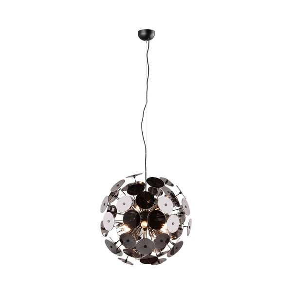 Mat črna viseča svetilka Discalgo – Trio-image-3