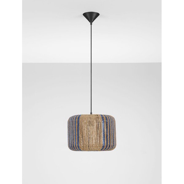 Modra/v naravni barvi viseča svetilka iz vrvi ø 33 cm Abby – Nova Luce-image-3