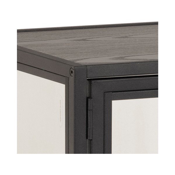 Črna vitrina 77x86 cm Seaford - Actona-image-1