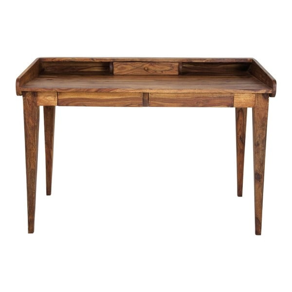 Delovna miza iz eksotičnega lesa Kare Design Authentico