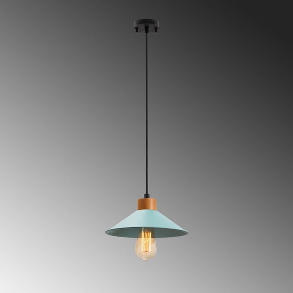 Turkizna/v naravni barvi viseča svetilka s kovinskim senčilom ø 24 cm Manavgat – Opviq lights-image-4