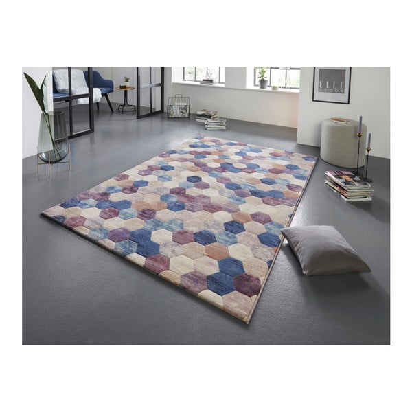 Modra in vijolična preproga Elle Decoration Arty Manosque, 160 x 230 cm-image-1