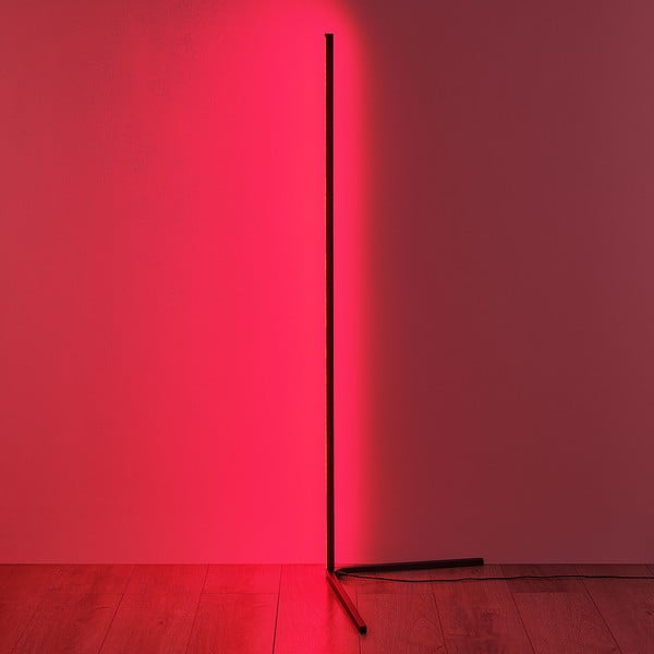 Črna LED stoječa svetilka (višina 141 cm) Level – Reality-image-2