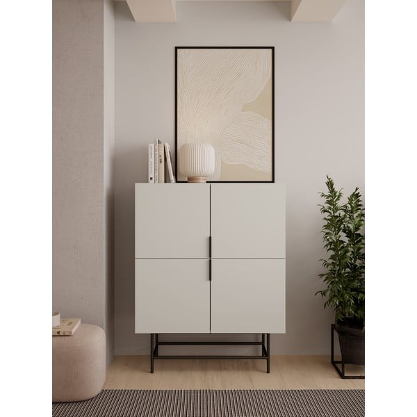 Kremno bela omarica 100x128 cm Eldia – Marckeric-image-1