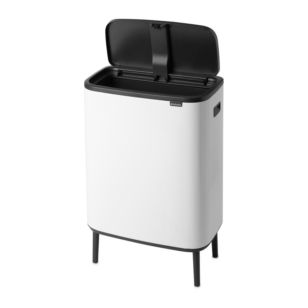 Bel jeklen koš za smeti na dotik 60 l Bo Touch Bin Hi
