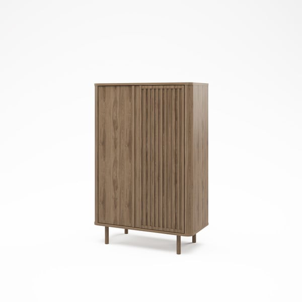 Omarica v hrastovem dekorju v naravni barvi 86x130x40 cm Salma – Marckeric-image-3