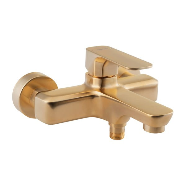 Stenska armatura za kad v zlati barvi (2 izhoda) Spy – Sapho