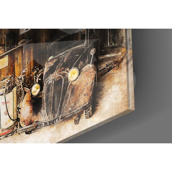 Steklena slika Insigne Old Car-image-2