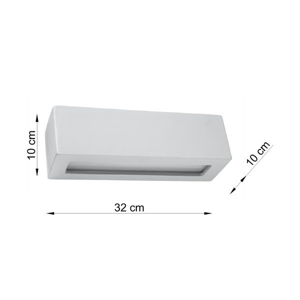 Siva keramična stenska svetilka Sollux Vega-image-2