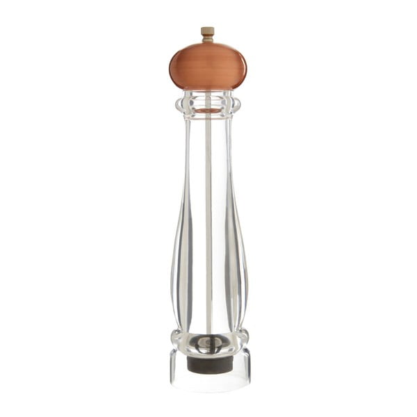 Velik mlinček za sol ali poper z detajli v bakreni barvi Premier Housewares Mlin