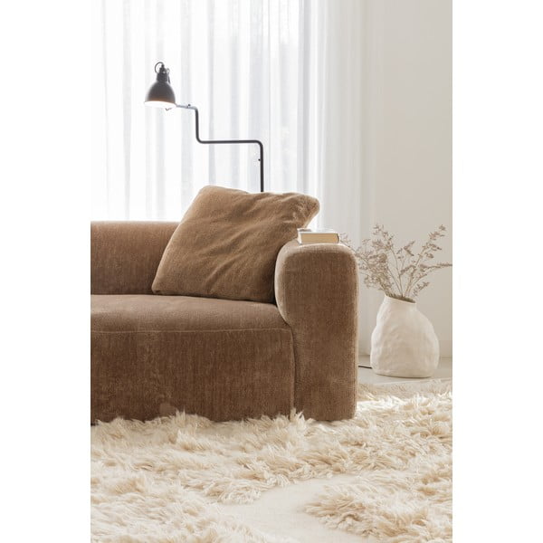 Rjava žametna kotna sedežna garnitura (levi kot) Annie – Sits-image-1