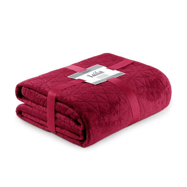 Rdeče pregrinjalo za posteljo AmeliaHome Laila Mauve, 260 x 240 cm