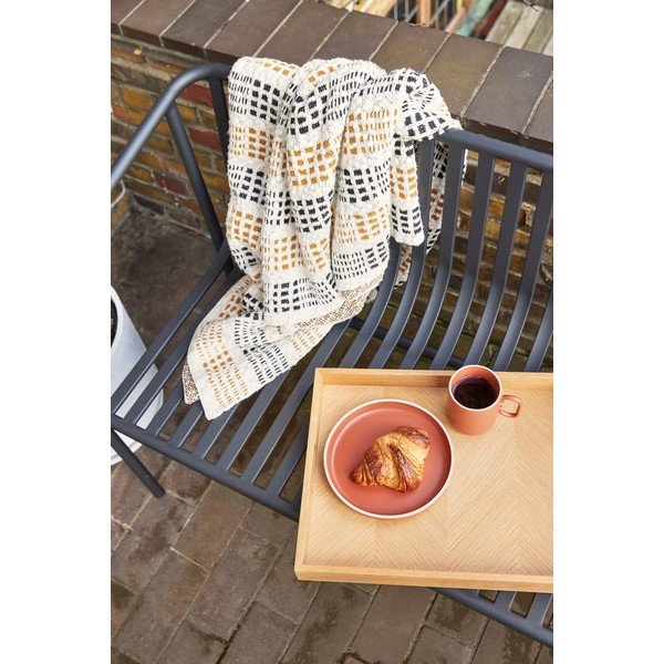 Črna kovinska vrtna klop Villa – Hübsch-image-3