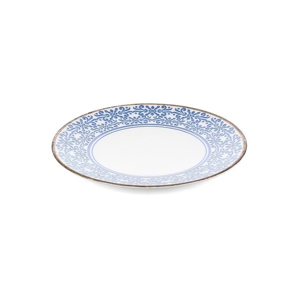 Bel/moder porcelanast krožnik ø 27 cm Azul – BonBistro-image-4