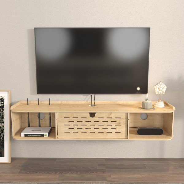 TV omarica v hrastovem dekorju 116,5x19,5 cm Sima - Kalune Design-image-2