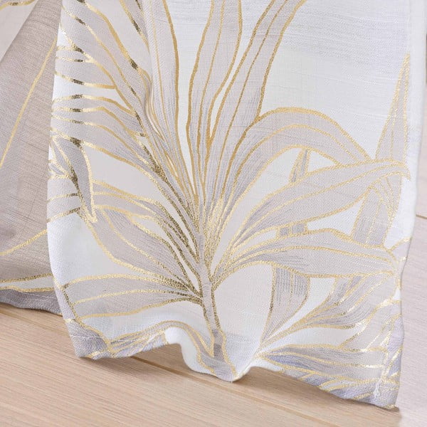 Bež-zlato prosojna zavesa 135x240 cm Vayana – douceur d'intérieur-image-3