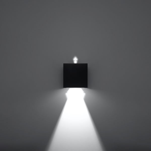 Črna LED stenska svetilka Pinio – Sollux-image-4