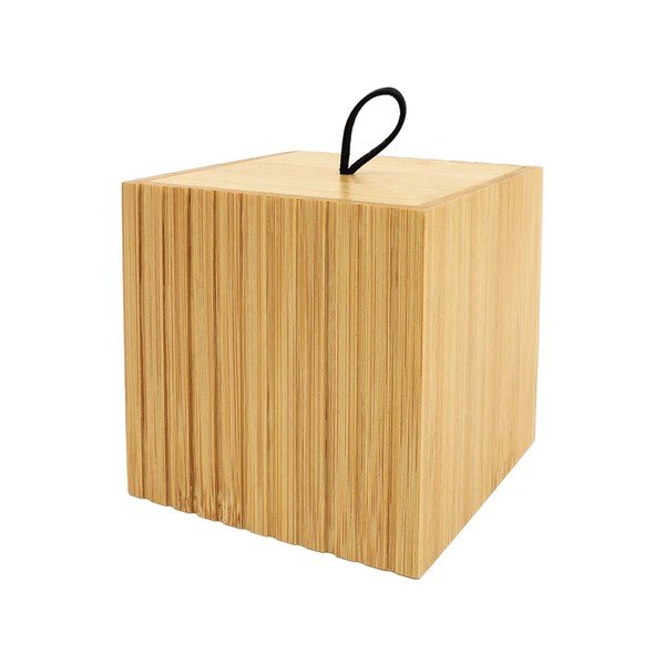 Bambusov kopalniški organizator za vatke ali vatirane palčke v naravni barvi Hanoi – douceur d'intérieur