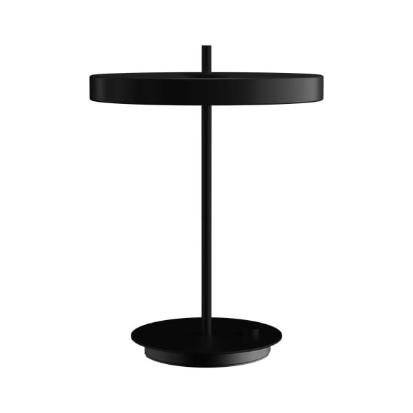 Črna kovinska LED zatemnitvena namizna svetilka s kovinskim senčilom (višina 41,5 cm) Asteria Table – UMAGE