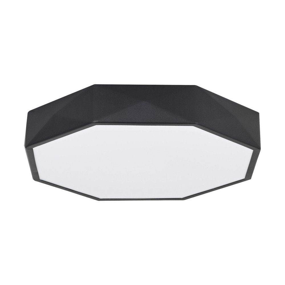 Mat črna aluminijasta LED stropna svetilka Eben