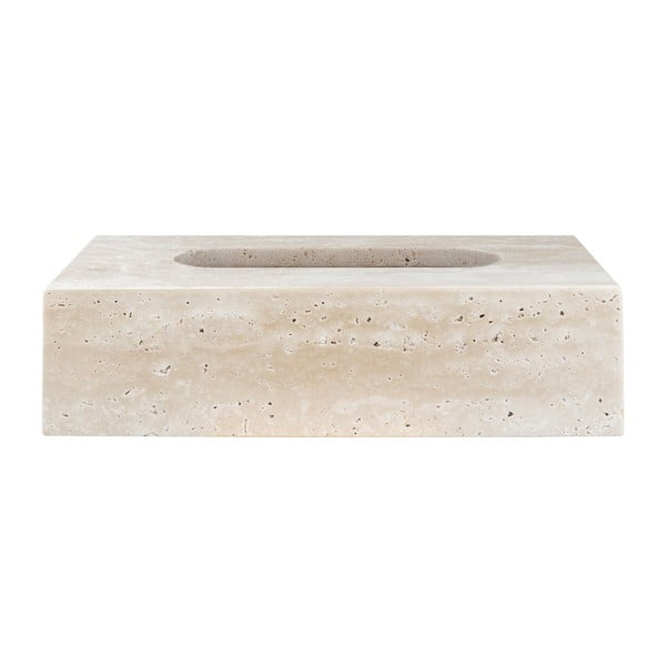 Kamnita škatla za robčke Travertine – Mette Ditmer Denmark-image-2