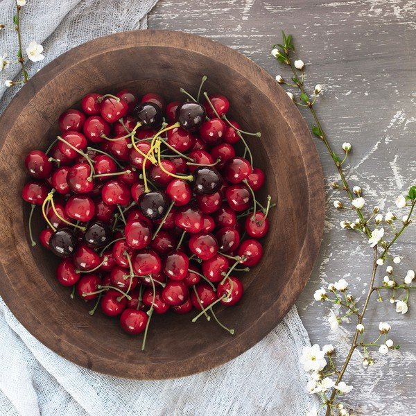 Lesena skleda v naravni barvi ø 30 cm Mango - Orion-image-1