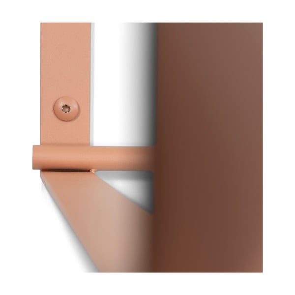 Rožnato-oranžen kovinski stenski obešalnik s polico 100 cm Rex – Spinder Design-image-4