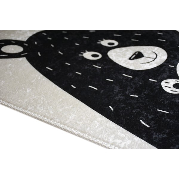 Črno-bela pralna otroška preproga 120x180 cm Bear Family – Vitaus-image-2