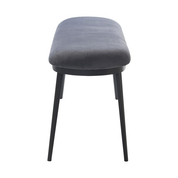 Siva žametna klop Gain – Unique Furniture-image-3