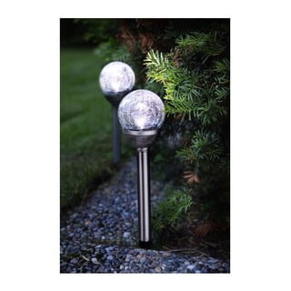 Komplet 2 vrtnih luči Star Trading Balls, višina 26,5 cm